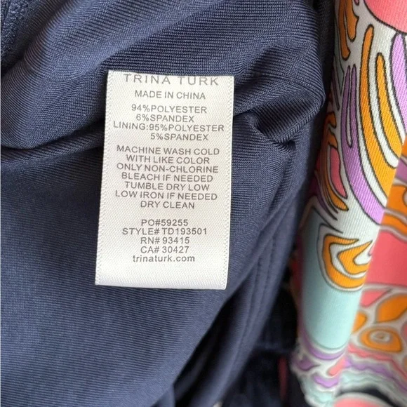 Trina Turk Coconut Floral-Print Mock-Neck Sleeveless Dress - Size XS - Picture 4 of 7